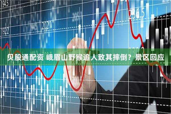 贝股通配资 峨眉山野猴追人致其摔倒？景区回应